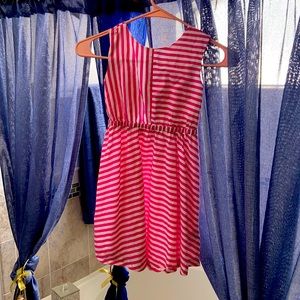 Pink and white girl dress